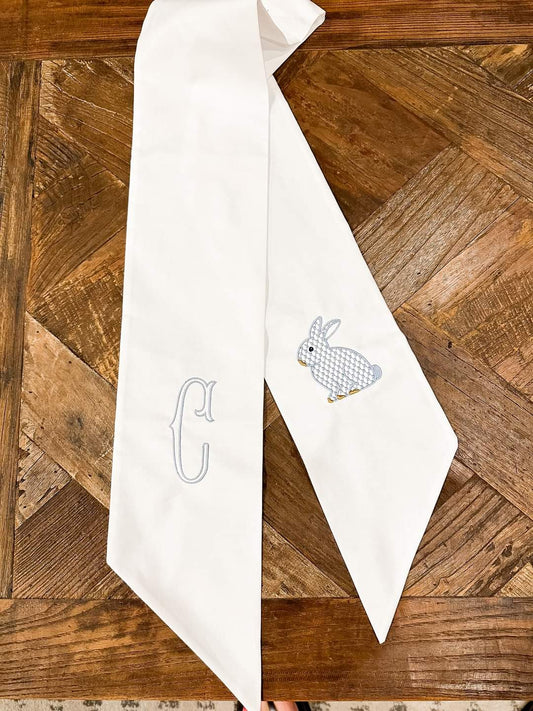 Embroidered Wreath Sash
