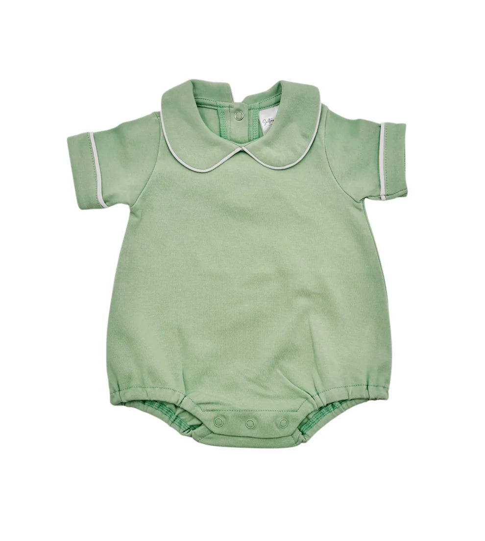 Piping Collared Bubble - Short Sleeve