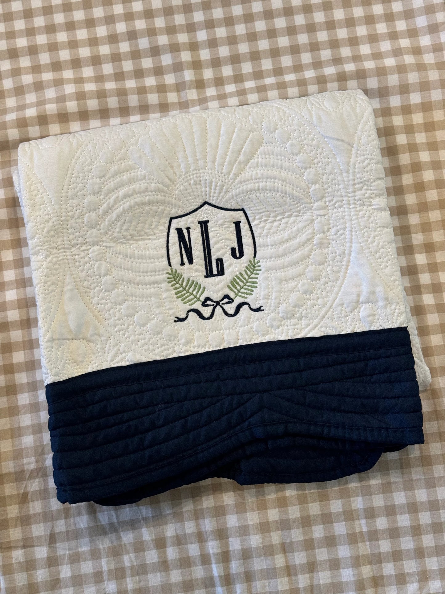 Heirloom Quilted Baby Blanket